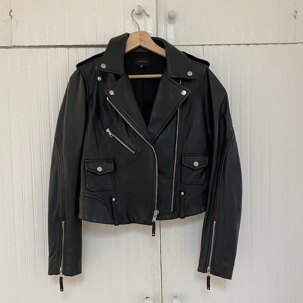 Theory Leather Jacket (Never Used)